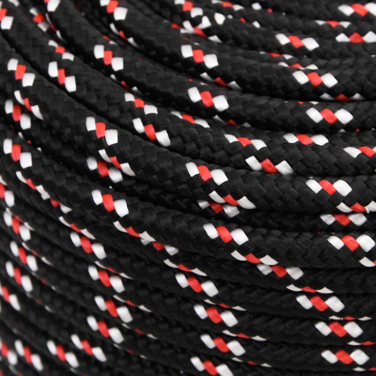 vidaXL Multipurpose Utility Rope 10 mm 100 m Black and Red PP 4