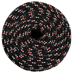 vidaXL Multipurpose Utility Rope 10 mm 100 m Black and Red PP 3