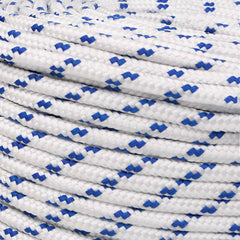 vidaXL Multipurpose Utility Rope 10 mm 100 m White and Blue PP 4