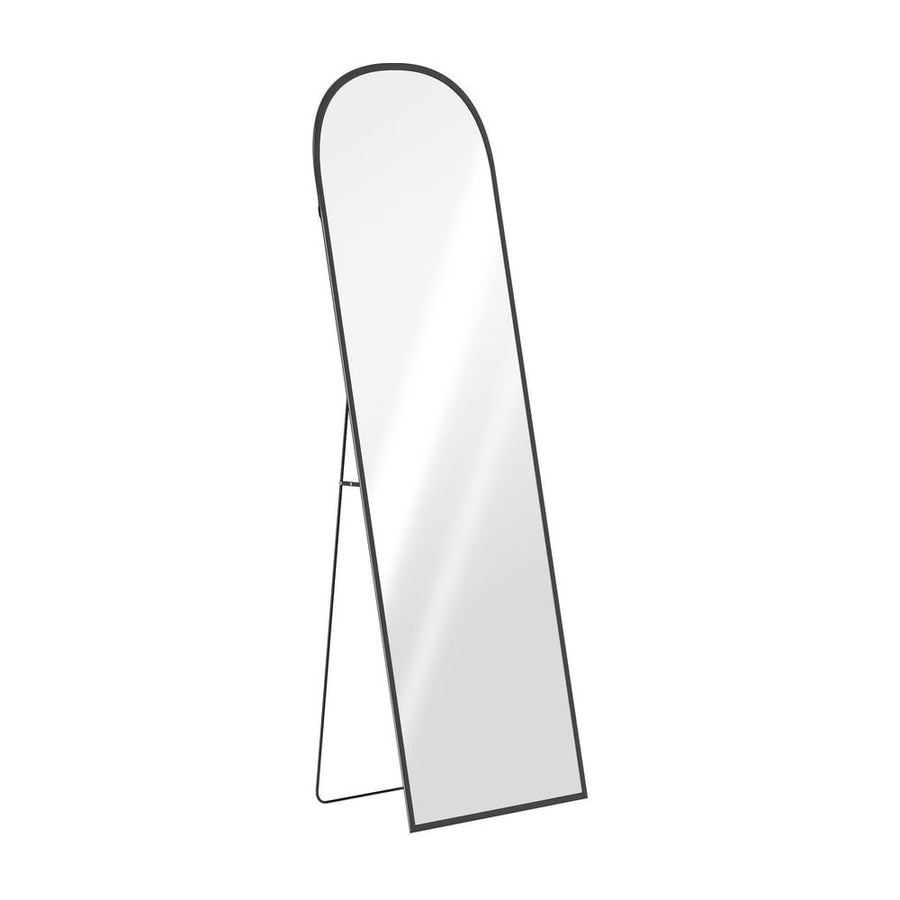 HOMCOM 165cm Aluminium Frame Standing Mirror - Black