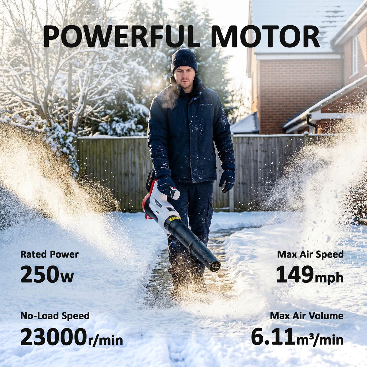 Outsunny Leaf Blower Cordless with 4000mAh Battery & Charger, 18V Lightweight Handheld Garden Blower with 6 Speed Levels
