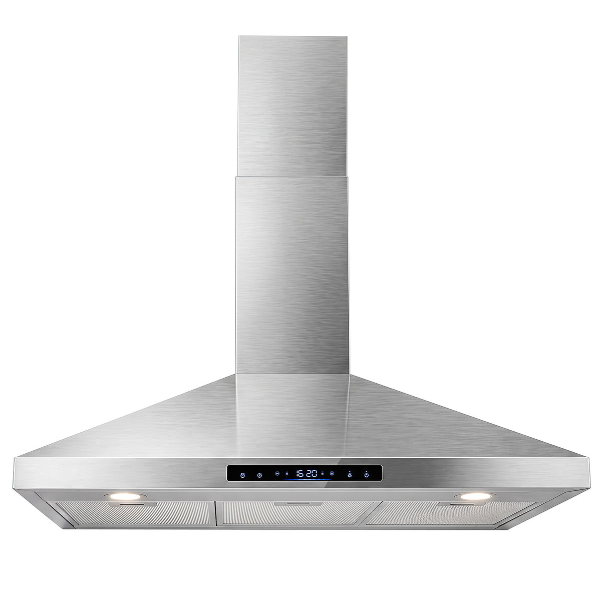 90 cm Wall Mount Range Hood 744 km/h-Sliver