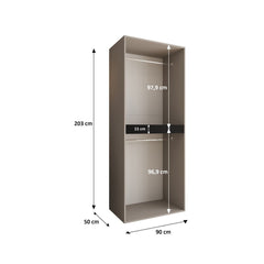 Tempo Hinged Door Wardrobe 180cm