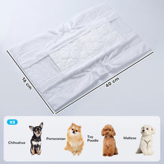PawHut Dog Diapers Super Absorbent Leak-Proof Dog Nappies for Male Dogs Size XS 20-28 cm Waist