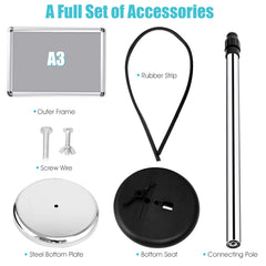 A3 Adjustable Poster Stand Presentation Stand with Adjustable Height