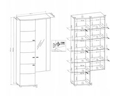 Polo 10 Tall Display Cabinet 86cm - product image 2