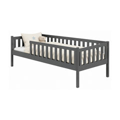 Wooden Single Bed Ada in Graphite, image 2