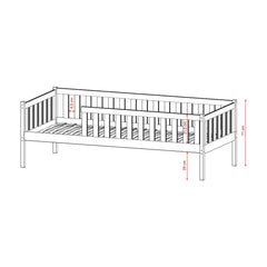 Wooden Single Bed Ada, image 11