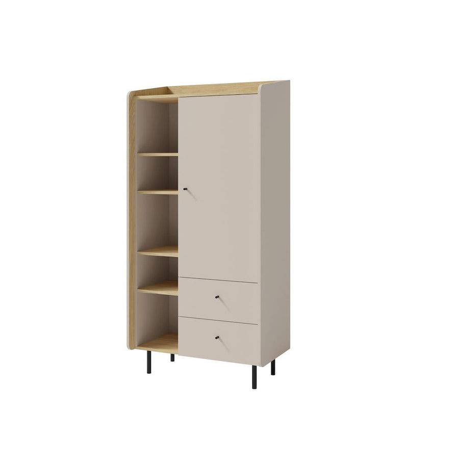 Alessio AE5 Highboard Cabinet 80cm in Beige