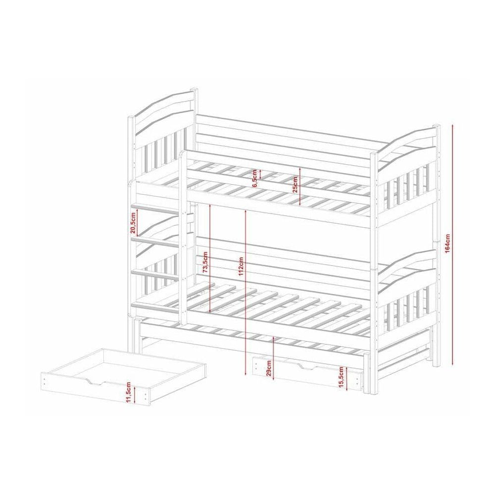 Alan Bunk Bed with Trundle and Storage - product image 15