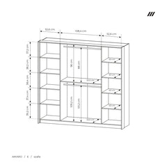 Wardrobe AMARO Oak Dunin