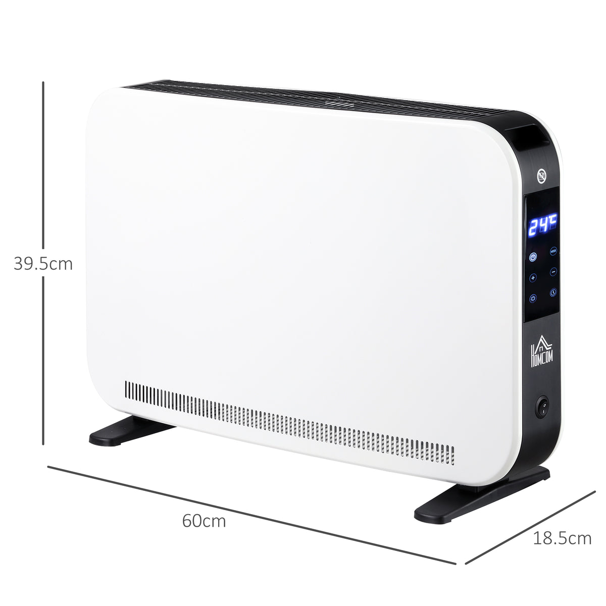 HOMCOM Three-Mode Modern Slimline Heater, 7-35℃ Temperature