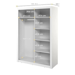 Arti 18 - 2 Sliding Door Wardrobe 150cm - product image 4