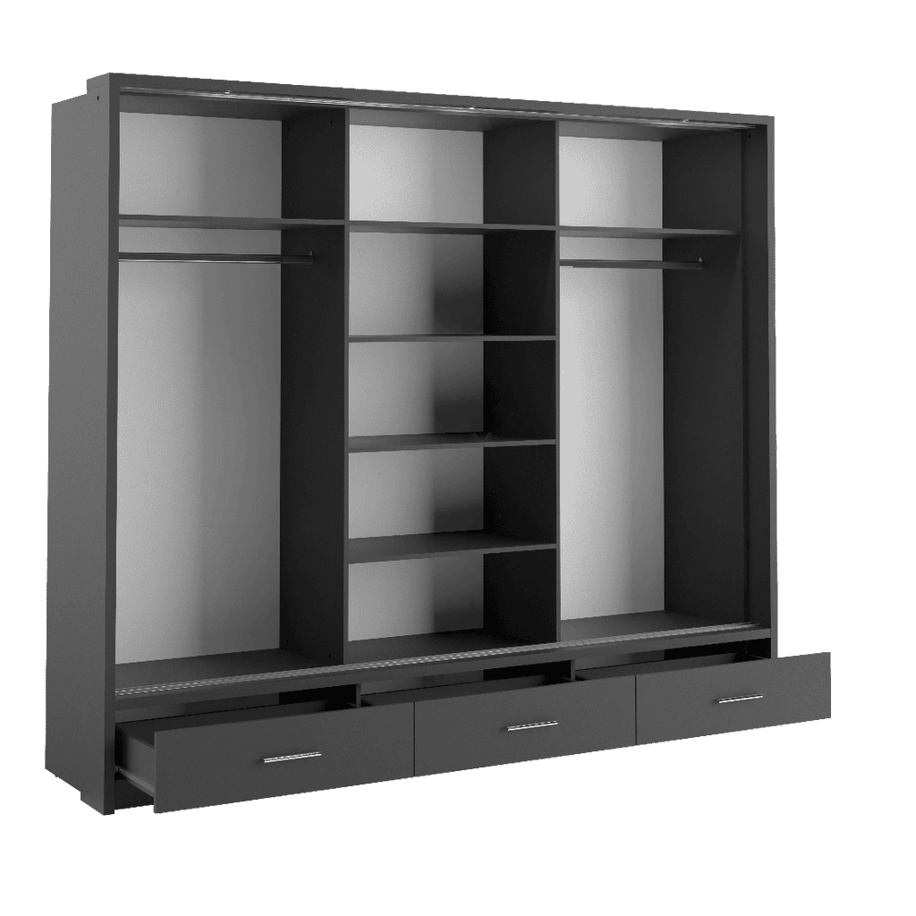 Arti 1 - 3 Sliding Door Wardrobe 250cm - product image 3