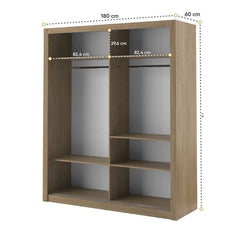 Arti 3 - 2 Sliding Door Wardrobe 181cm - product image 4