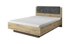 Bed ARCO Oak Artisan / Grey