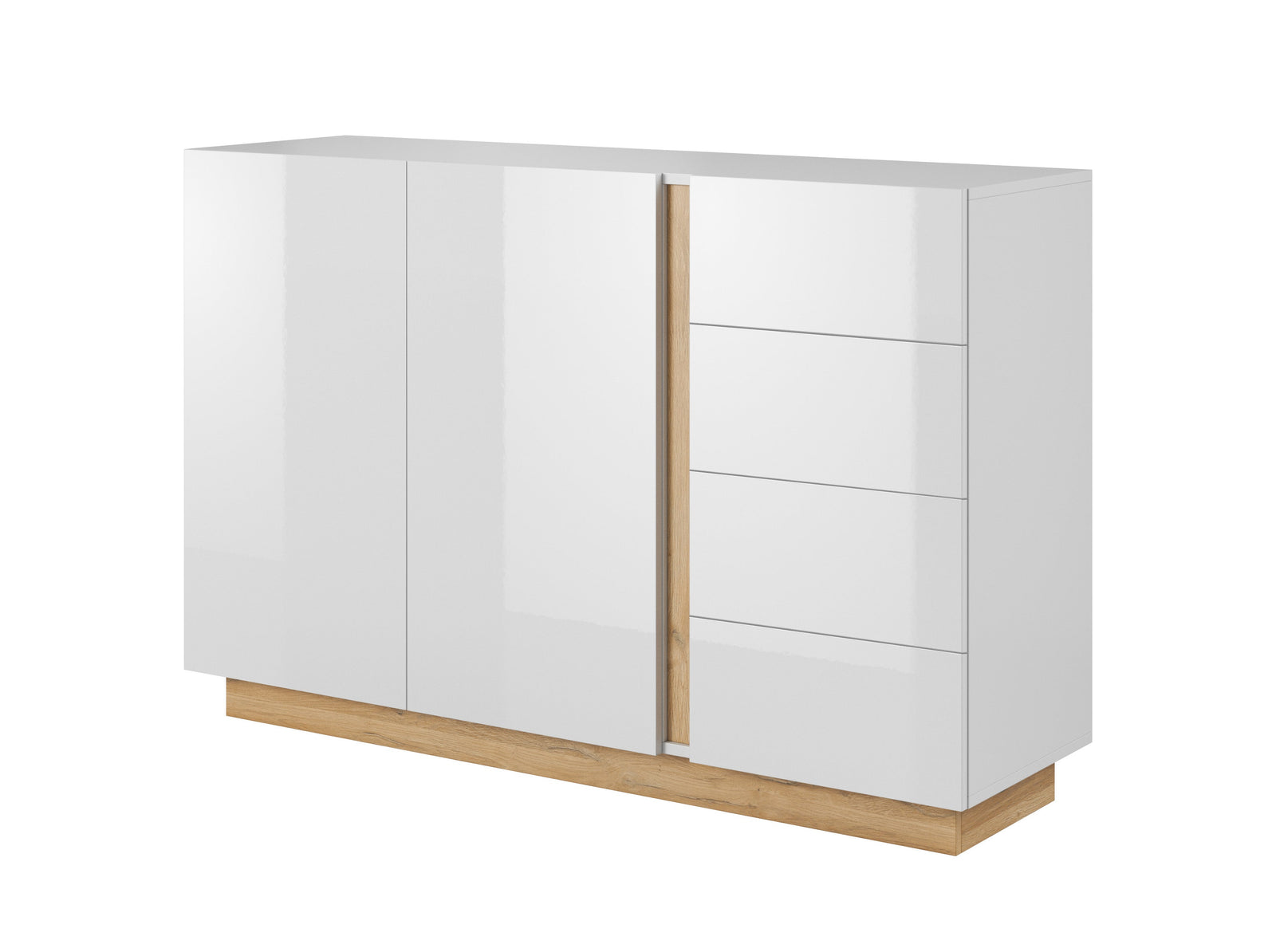 Chest of Drawers D4S ARCO White / White Gloss