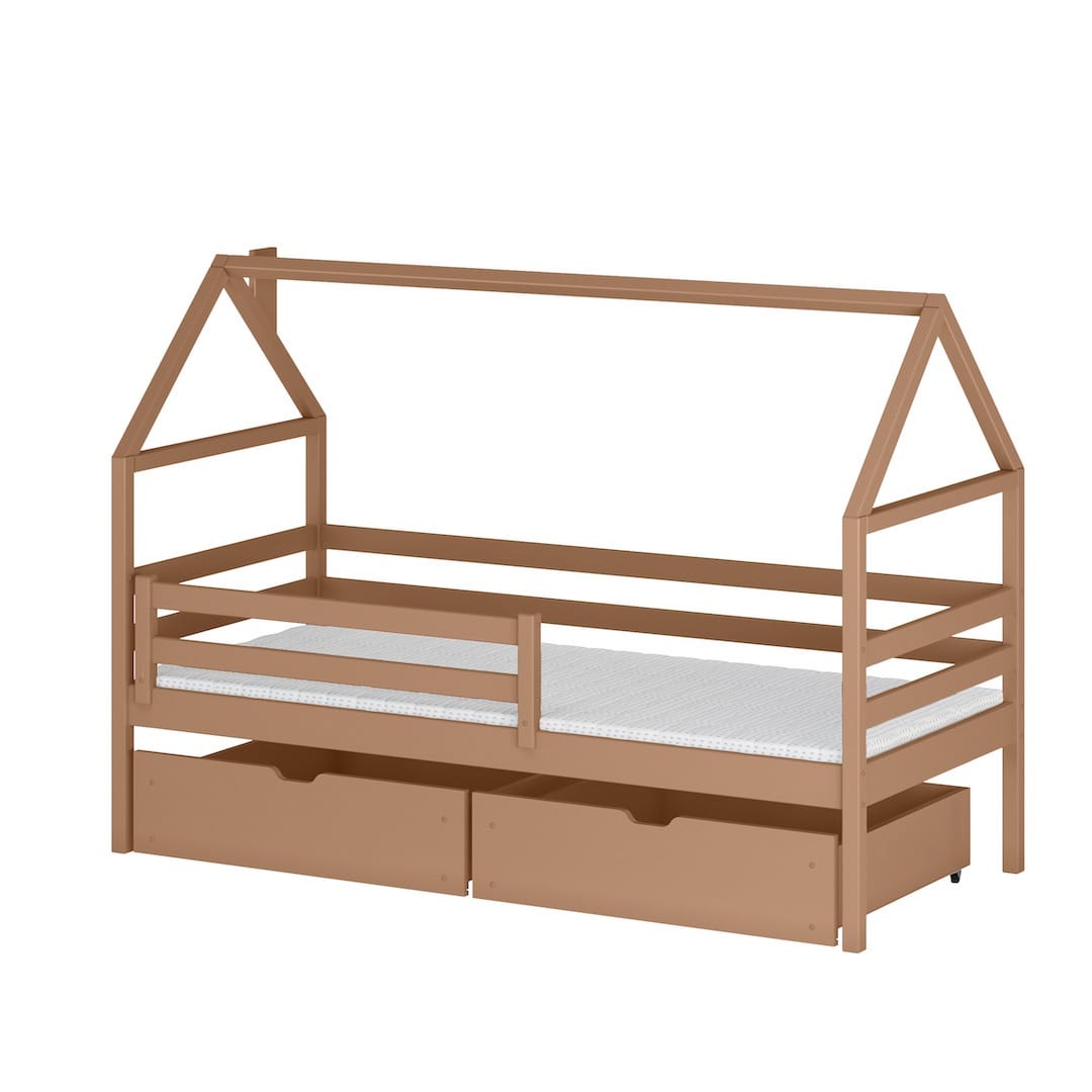 Wooden Single Bed Aaron With Storage
