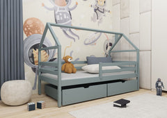 Wooden Single Bed Aaron With Storage