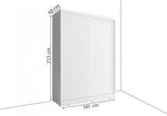 Arti 3 - 2 Sliding Door Wardrobe 181cm - product image 20