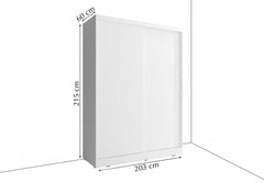 Arti 8 - 2 Sliding Door Wardrobe 203cm - product image 17