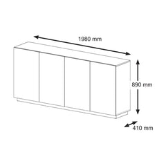 Aura Sideboard Cabinet 198cm - product image 4