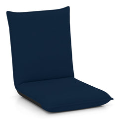 Adjustable Floor Chair with Adjustable Backrest and Sponge Filling-Navy
