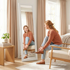 HOMCOM 37 x 157 cm Full Length Mirror - White