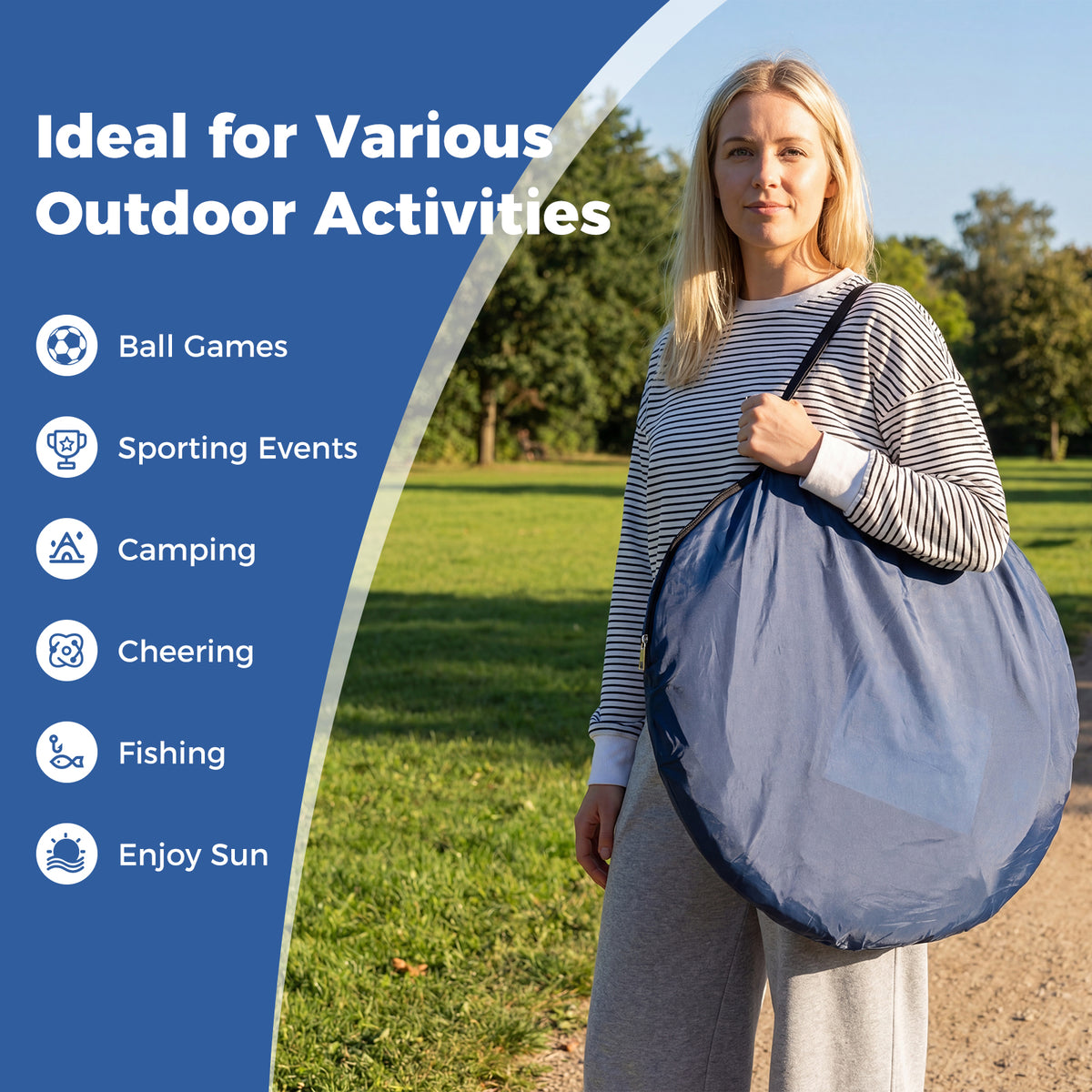 All-Weather Clear PVC Bubble Tent with Sealed Floor-Blue