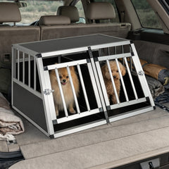 Aluminum Dog Transport Box with Lockable Door