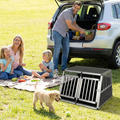 Aluminum Dog Transport Box with Lockable Door
