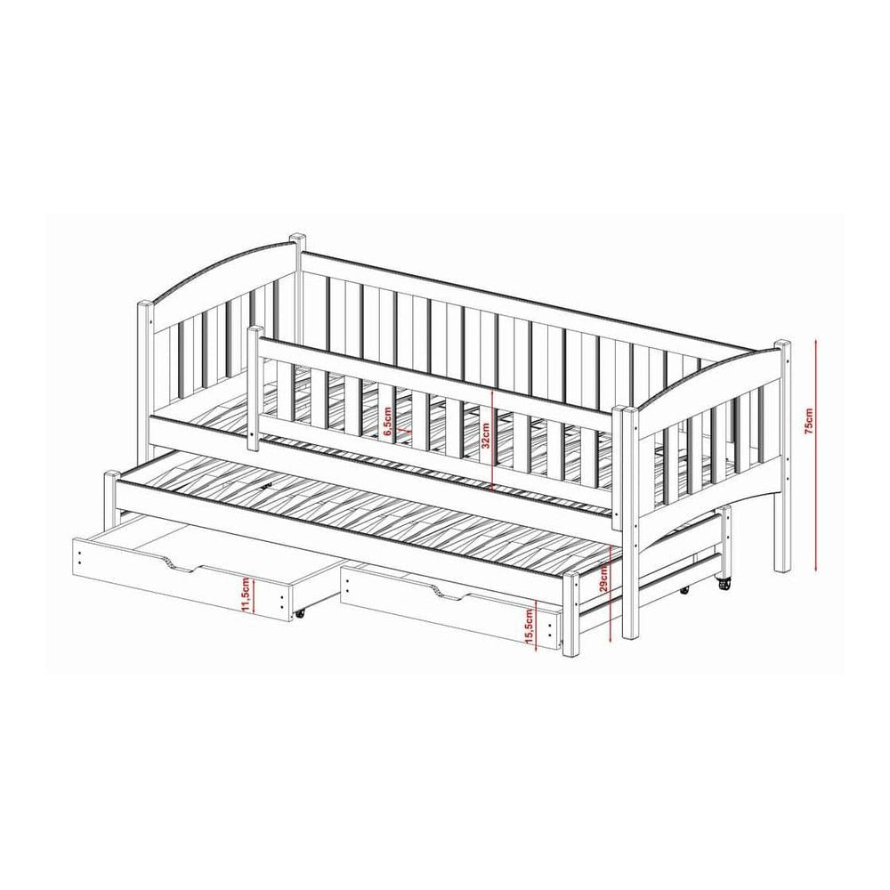 Amelka Double Bed with Trundle - product image 13
