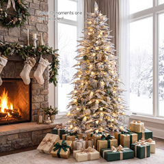 Artificial Flocked Christmas Tree, image 2