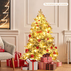 Artificial Xmas Tree Flocked Christmas Tree with Branch Tips-S
