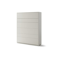 BC-12 Vertical Wall Bed Concept 160cm With Storage Cabinets and LED