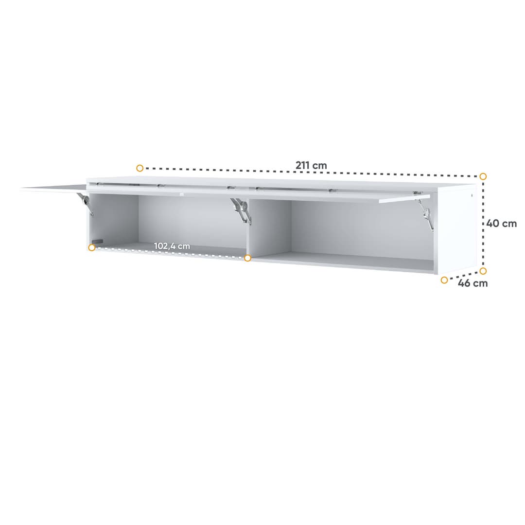 BC-15 Over Bed Unit for Horizontal Wall Bed Concept 160cm