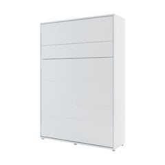BC-01 Vertical Wall Bed Concept 140cm With Storage Cabinets and LED