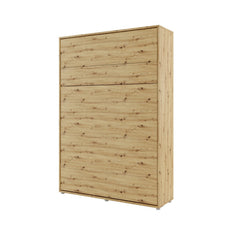 BC-01 Vertical Wall Bed Concept 140cm With Storage Cabinets and LED