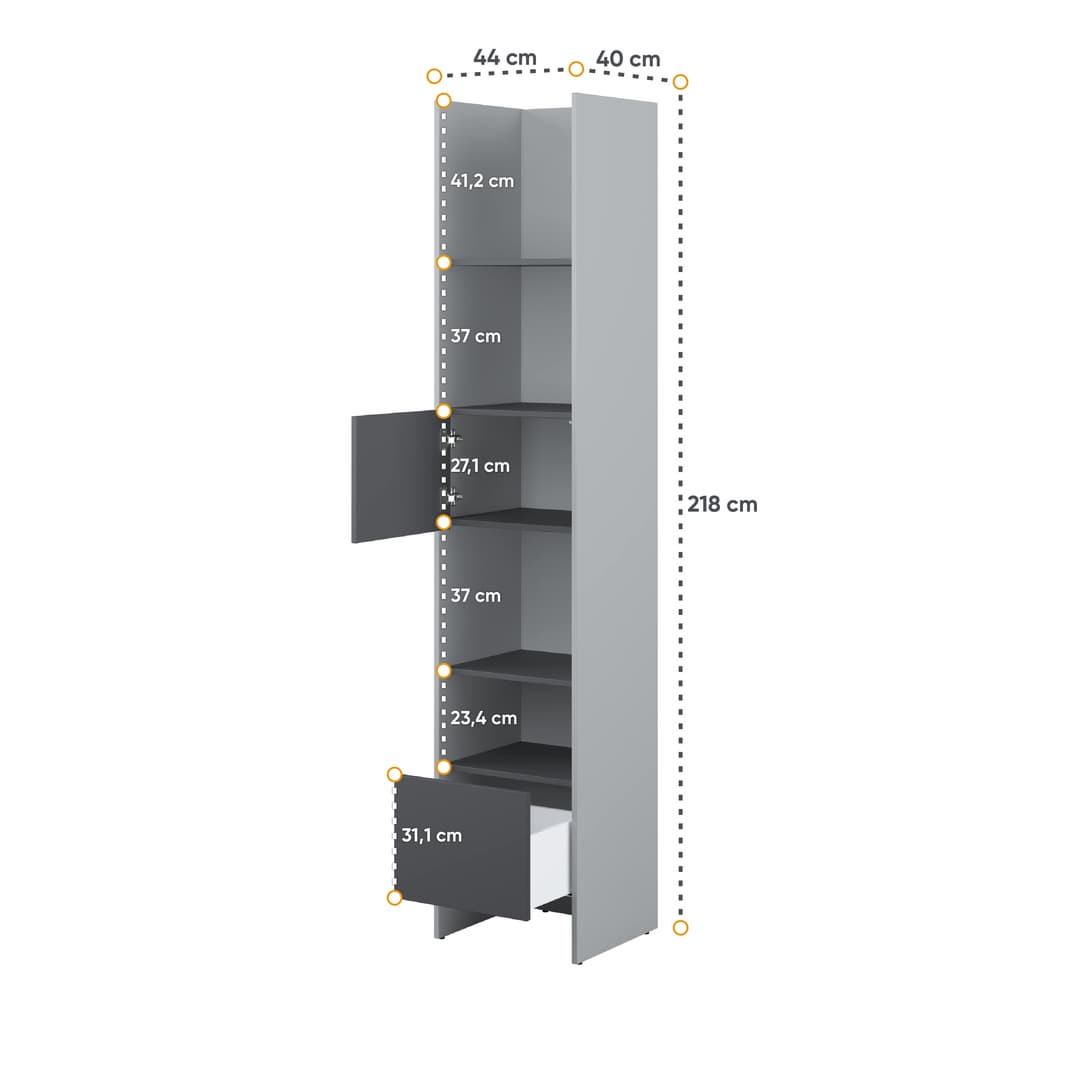 Bed Concept BC-23 Tall Storage Cabinet 44cm - product image 9