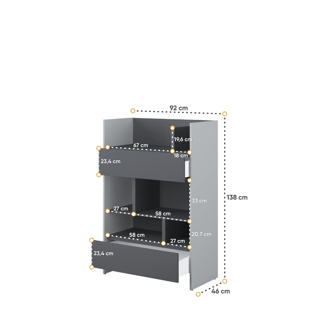 Bed Concept BC-26 Sideboard Cabinet 92cm - product image 12