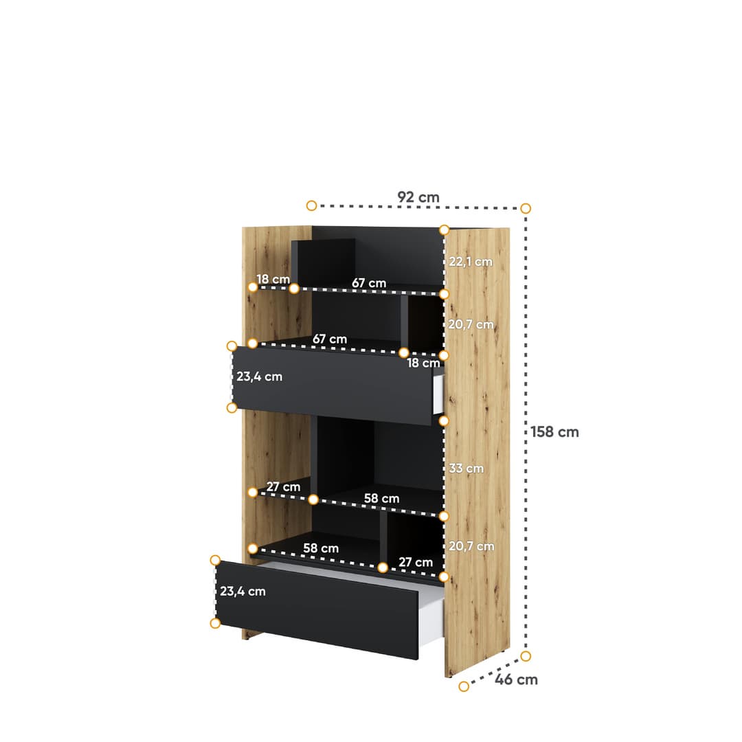 Bed Concept BC-27 Sideboard Cabinet 92cm - product image 8