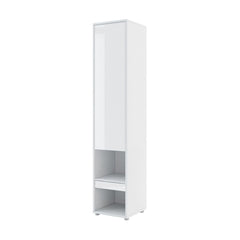 BC-01 Vertical Wall Bed Concept 140cm With Storage Cabinets and LED