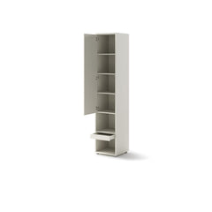 BC-12 Vertical Wall Bed Concept 160cm With Storage Cabinets and LED