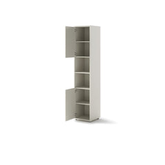 BC-01 Vertical Wall Bed Concept 140cm With Storage Cabinets and LED