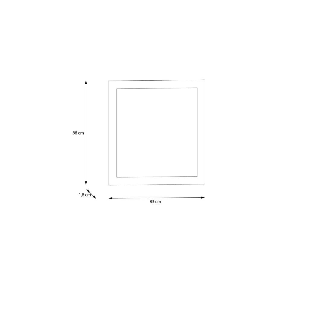 Baccio Mirror 83cm in Oak Artisan, image 4