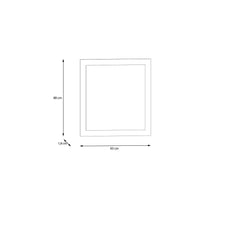 Baccio Mirror 83cm in Oak Artisan, image 4
