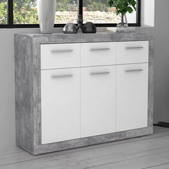 Baccio Sideboard Cabinet 118cm in Grey, image 8