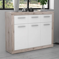 Baccio Sideboard Cabinet 118cm in Oak Sand, image 13