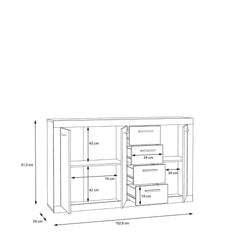 Baccio Sideboard Cabinet 152cm, image 6
