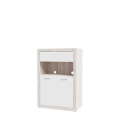 Baccio Highboard Cabinet 93cm in Oak Sand, image 6